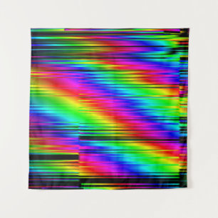 Digitales Abstrakte: Multicolor Graphic Design. Wandteppich