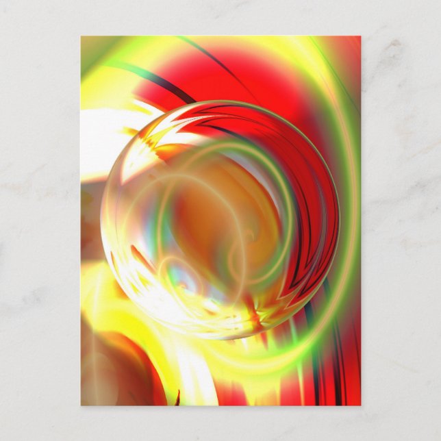 Digitales Abstraktes Bild Postkarte (Vorderseite)