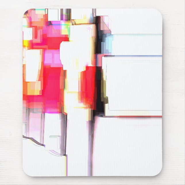 Digitales Abstraktes "Blink" Mousepad (Vorne)