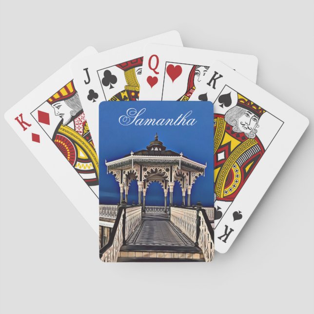 Digitales Bild von Brighton und Hove Bandstand Spielkarten (Rückseite)