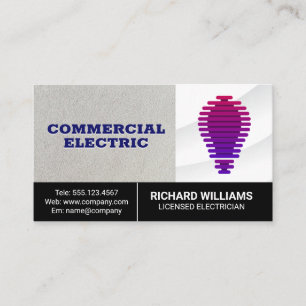 Digitales Bulb   Power Energy Business Card Visitenkarte