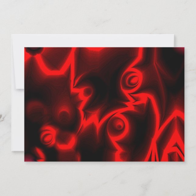 Digitales Design in Rot und Schwarz (Vorderseite)