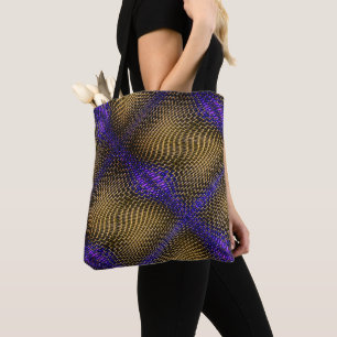 Digitales Geflecht aus sepiatnahem Draht auf Viole Tasche