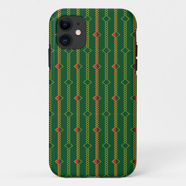 Digitales Grünbuch Zigzag Lines - 72729 Case-Mate iPhone Hülle (Rückseite)