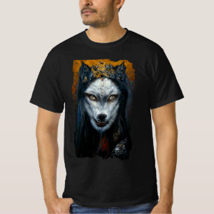 Digitales Kunstportrait eines Werwolf-T - Shirt