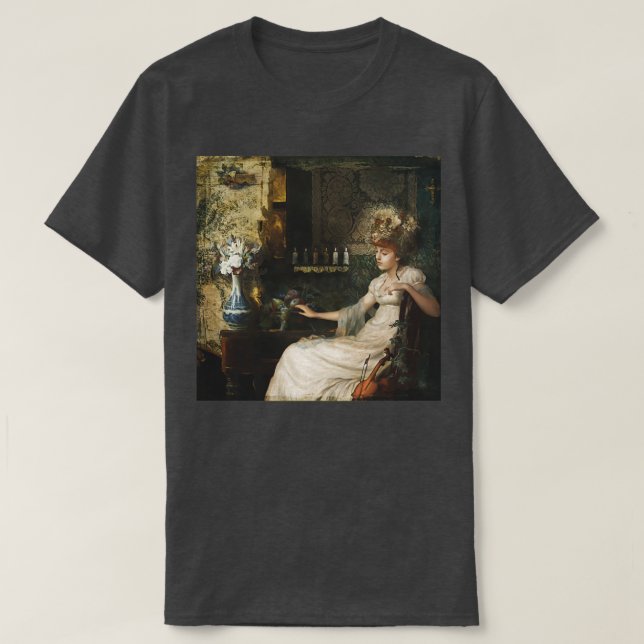 Digitales Kunstwerk - Contemplation Long T-Shirt (Design vorne)