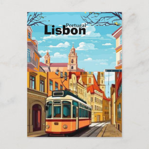Digitales LISBON Reise-Überraschungsgeschenkticket Postkarte