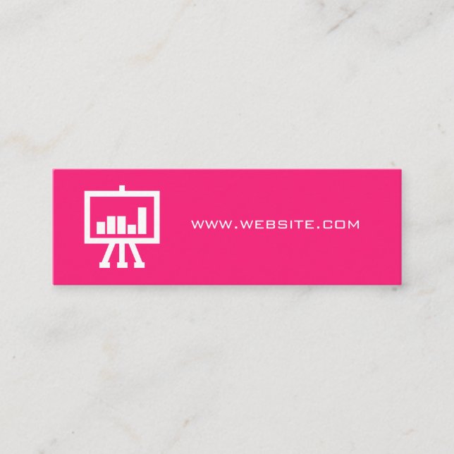 Digitales Marketing / Hot Pink Mini Visitenkarte (Vorderseite)