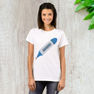 Digitales medizinisches Thermometer Gesundheit und T-Shirt