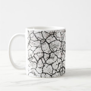 Digitales Muster aus gesprungenem Marmor Kaffeetasse