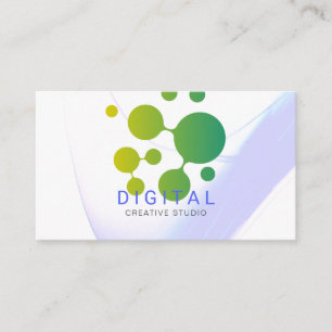 Digitales Netzwerk   Ai-Logo-Geschäftskarte Visitenkarte