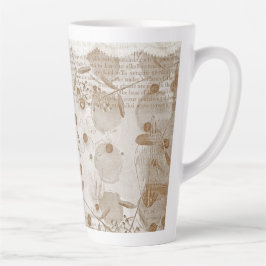 digitales Papiermuster Milchtasse