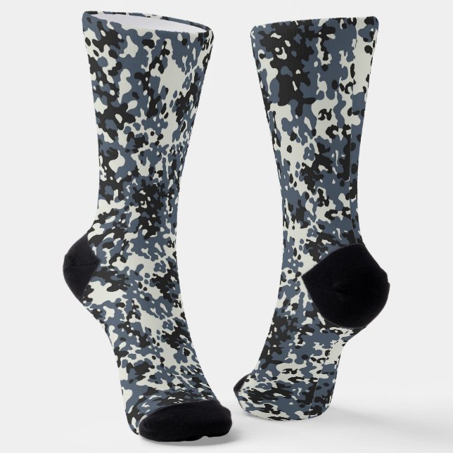 Digitales Stadt-Tarnmuster Socken (Gewinkelt)
