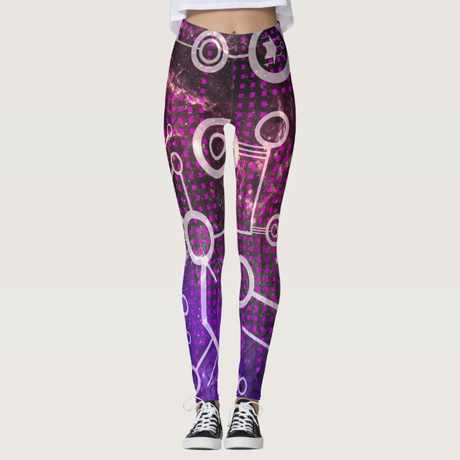 Digitales Universum Leggings (Vorderseite)