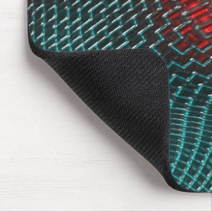 Digitales verdrilltes Netz aus aufgesetztem Cyan-D Mousepad