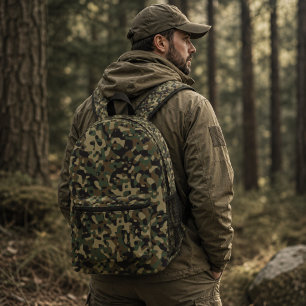 Digitales Wald-Militärtarnmuster Bedruckter Rucksack