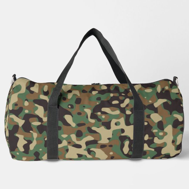 Digitales Wald-Militärtarnmuster Duffle Bag (Vorderseite)