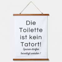 Digitales WC Poster Toilette Gästeklo Lustig