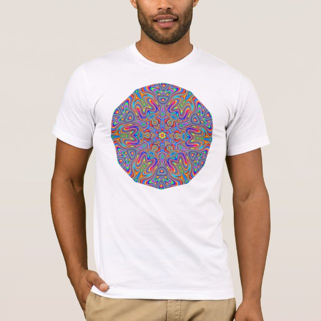 Digitalmandala-Kaleidoskop-T - Shirt (Vorderseite)