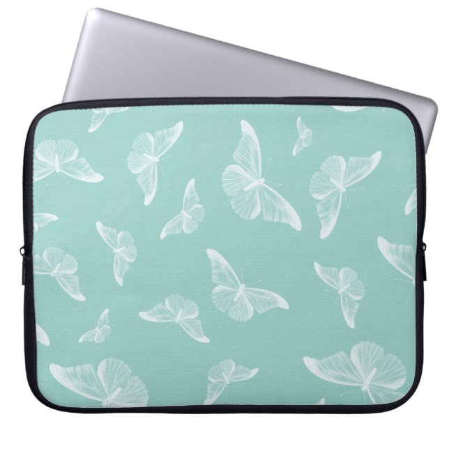 Digitalpapier für Schmetterlinge Laptopschutzhülle (Vorderseite)