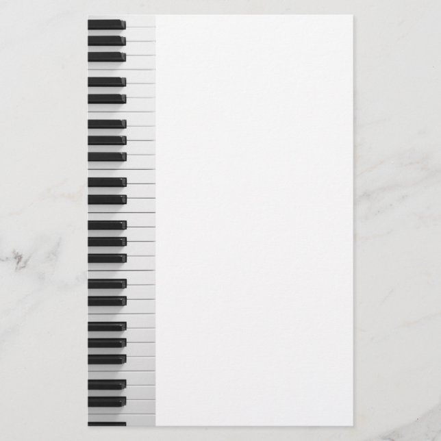Digitalpiano-Tastatur Briefpapier (Vorderseite)