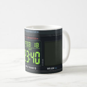 Digitaluhr-Design Kaffeetasse