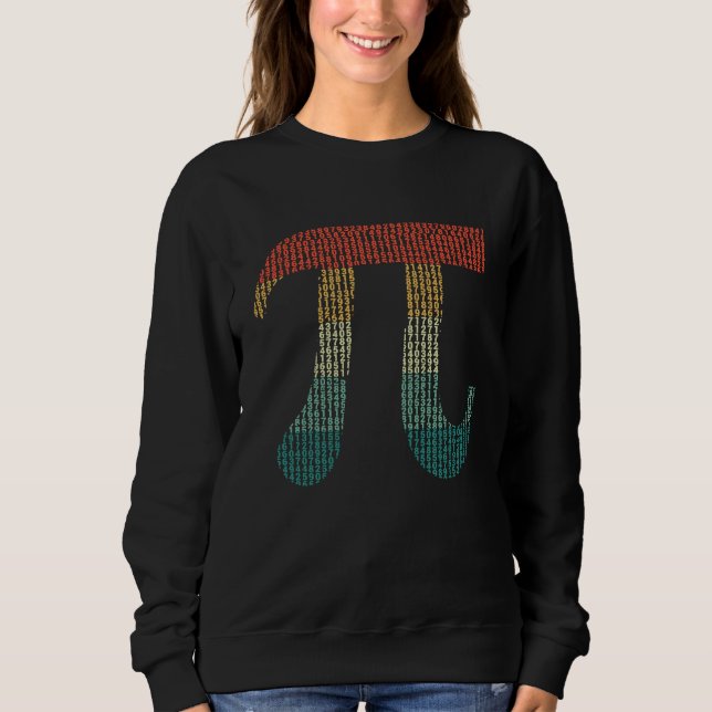 Digits Of Pi In Source Code Numbers Pi Day 3 14159 Sweatshirt (Vorderseite)