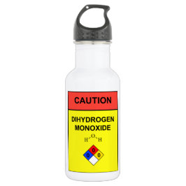 "DIHYDROGEN-MONOXYD" EDELSTAHLFLASCHE