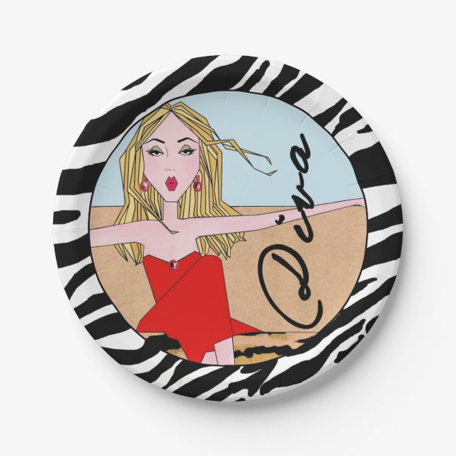 DiIVA-Party-Teller Pappteller (Vorderseite)