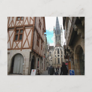 Dijon, enge Straßen Postkarte
