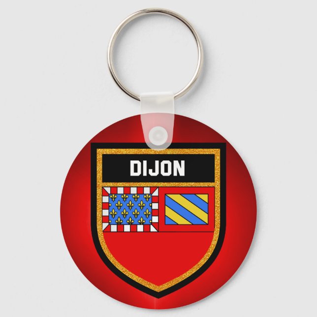 Dijon Flag Schlüsselanhänger (Vorderseite)