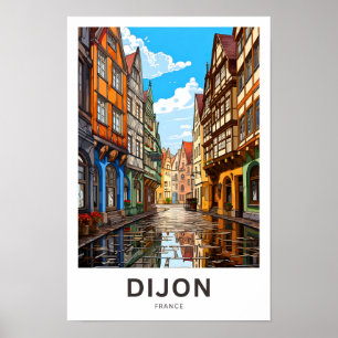 Dijon France Travel Print Poster