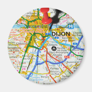 Dijon, Frankreich Magnet