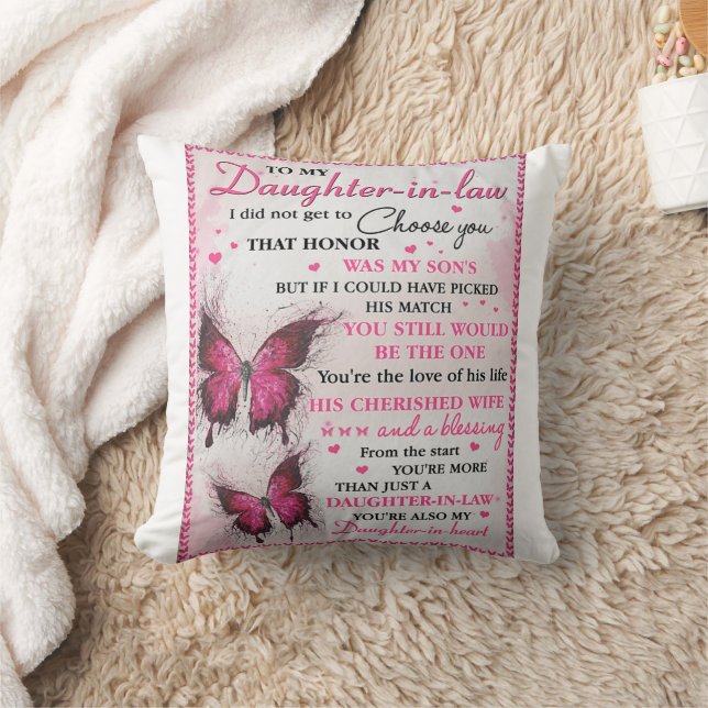 DIL Butterfly Du bist auch meine Tochter im Herzen Kissen (Decke)