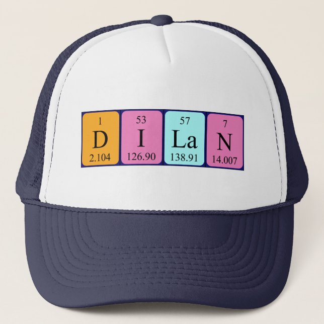 Dilan Periodenname Hut Truckerkappe (Vorderseite)