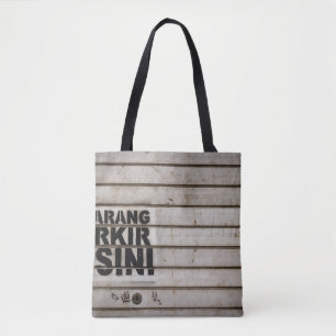 Dilarang parkir desi-Zeichen Tasche