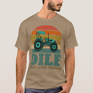 DILF Ich liebe Farming lustiger Bauer Farming Retr T-Shirt
