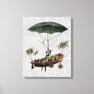 Diligenza und Fliegen-Geschöpfe Leinwanddruck