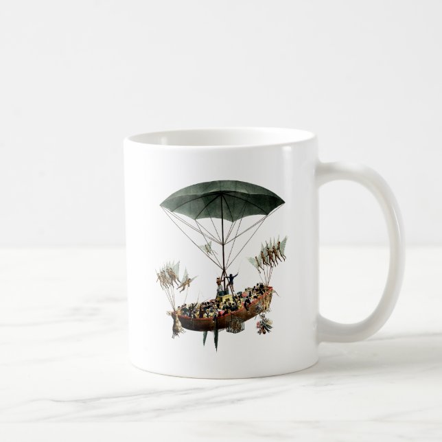 Diligenza und fliegende Kreaturen Kaffeetasse (Rechts)