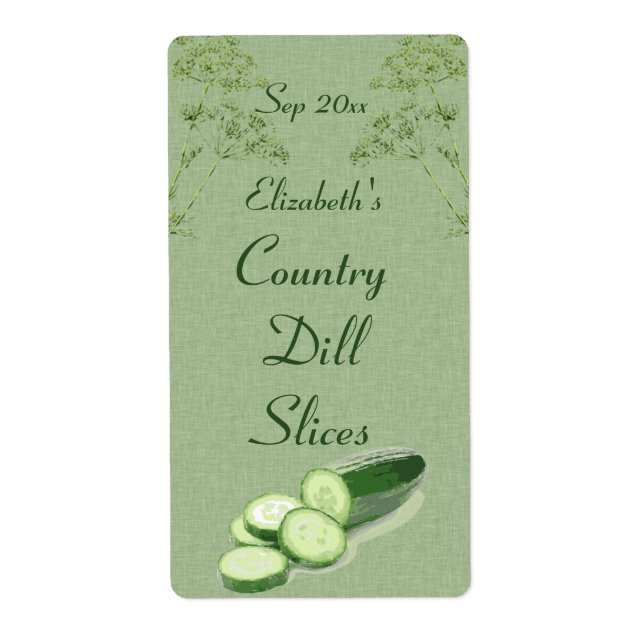 Dill and Sliccumber on Pale Green Leinwand (Vorne)