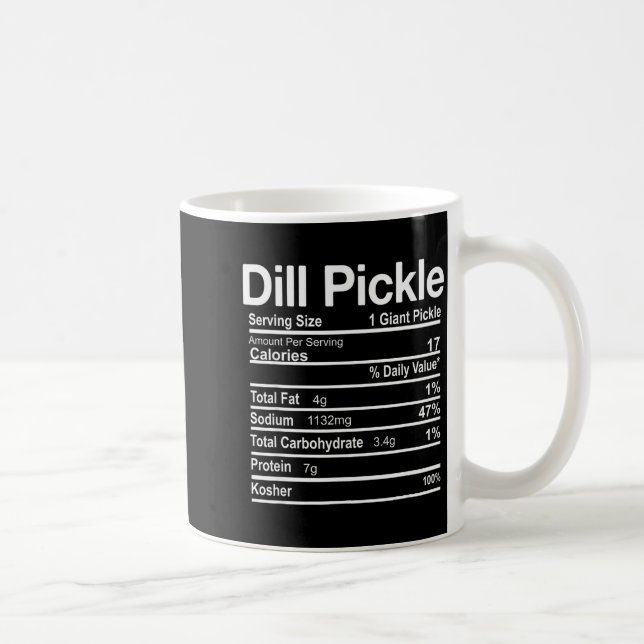 Dill Ckle Nutrition Facts Funny Thanksgiving Chris Kaffeetasse (Rechts)