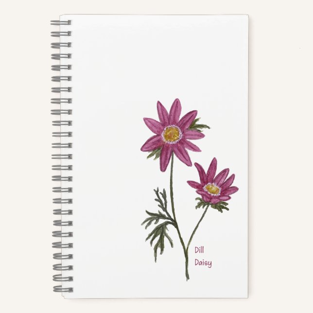 Dill Daisy-Notebook Notizbuch (Vorderseite)