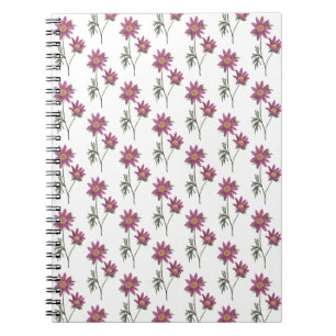 Dill Daisy Notebook White Pattern Notizblock
