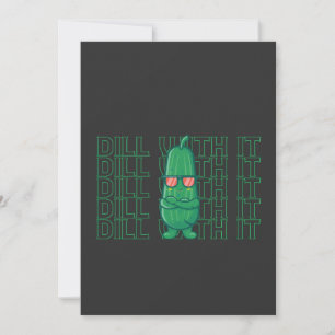 Dill Damit Lustiges Meme Pickle Sonnenbrille Inter Einladung