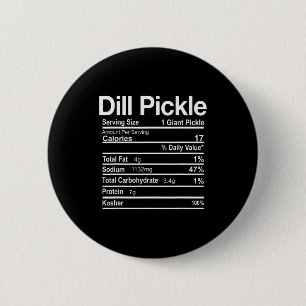 Dill Gurken Ernährungsfakten Lustig Thanksgiving C Button