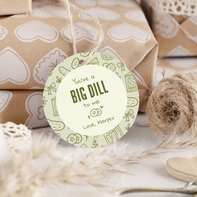 Dill-Gurken-Geschenkanhänger Geschenkanhänger (Von Creator hochgeladen)