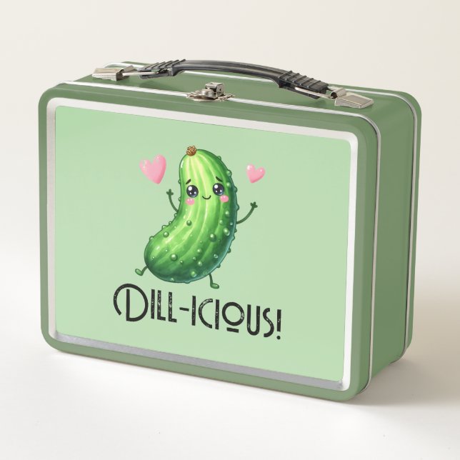 Dill-icious Metall Brotdose (Vorderseite)