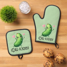 Dill-icous Ofenhandschuh & Topflappen-Set