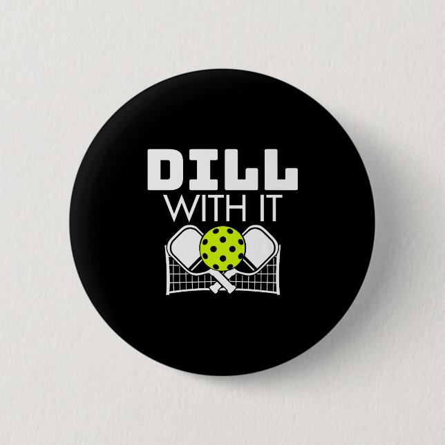 Dill mit seinem lustigen Cleball Paddel und Net Pr Button (Vorderseite)