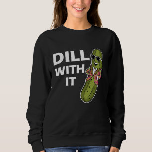 Dill Pickle Design Männer Frauen Kinder Gurken Pic Sweatshirt